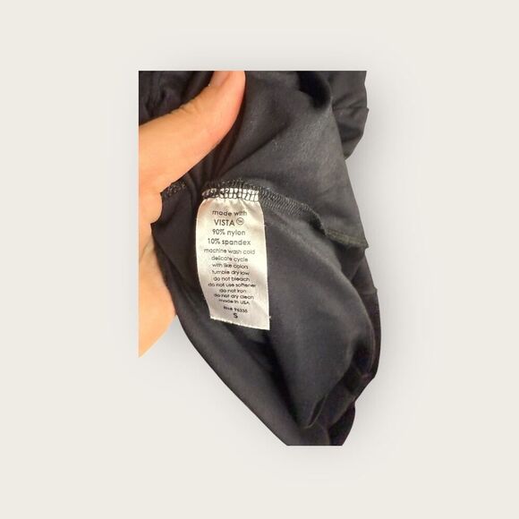 Susana Monaco Crew Gathered Midi Dress Black Size Small - Picture 8 of 8